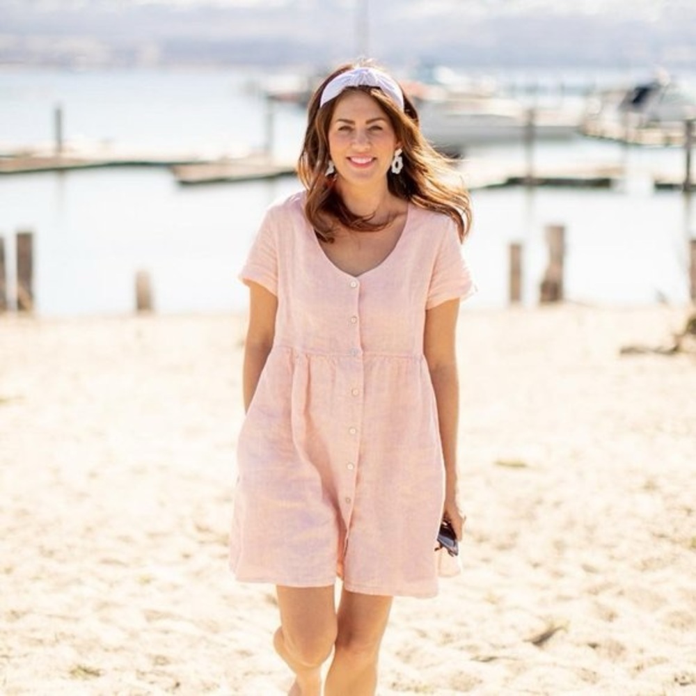 Elegant Pink Summer Dress